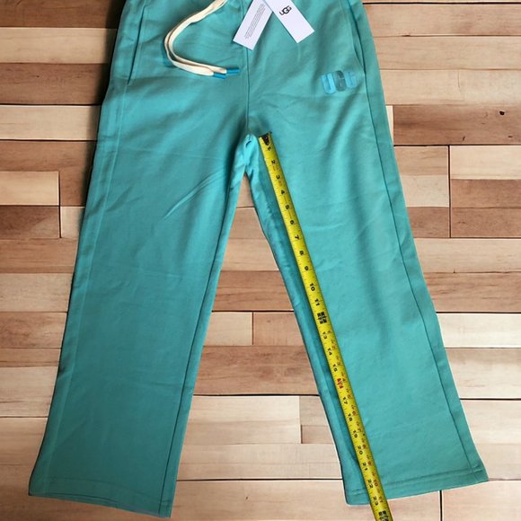 UGG KEYLA CROP PANTS Women XS &Med Aquatic BLUE COTTON HIGH WAIST SWEATPANT - Picture 14 of 15